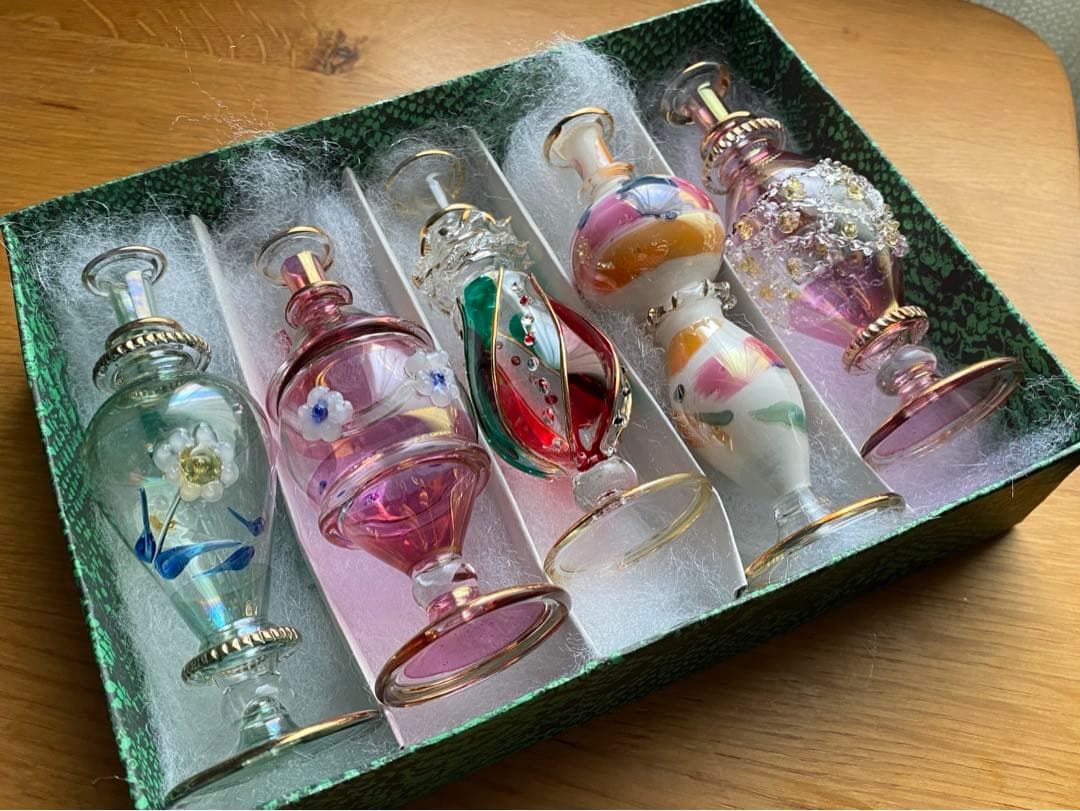 エジプト　カイロにて購入　香水瓶　新品未使用品 エジプト香水瓶通販、卸販売、香油通販「あろまちゅら」