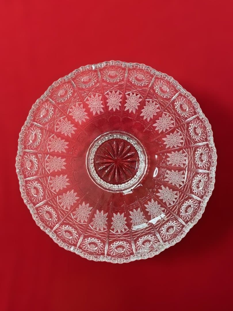 新品】※ラスカ※ ボヘミア クリスタル ボウル 25cm 箱付