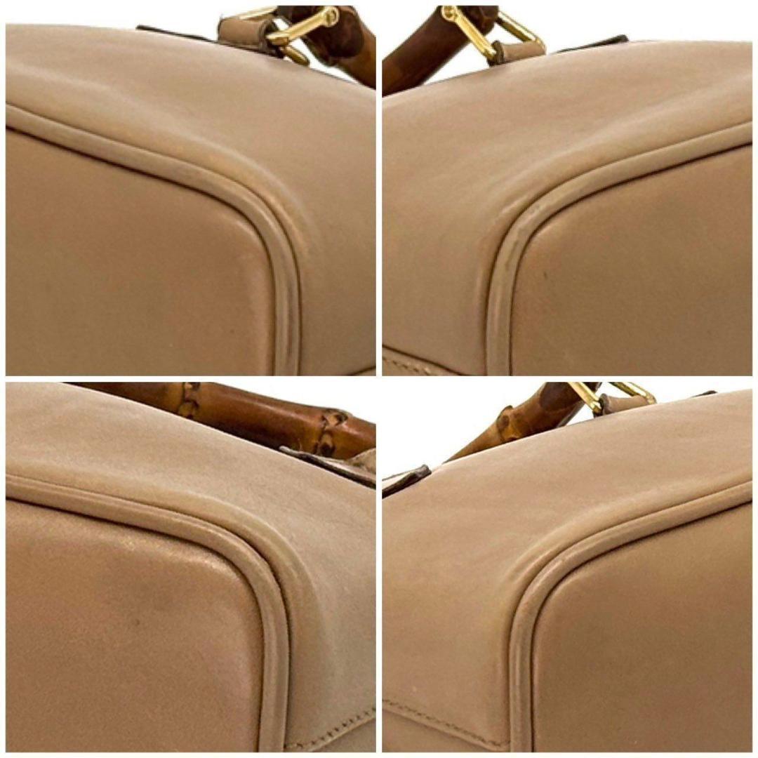 た*ん様 GUCCI　バンブー ハンドバッグ 2WAY タッセル レザー ミニシ