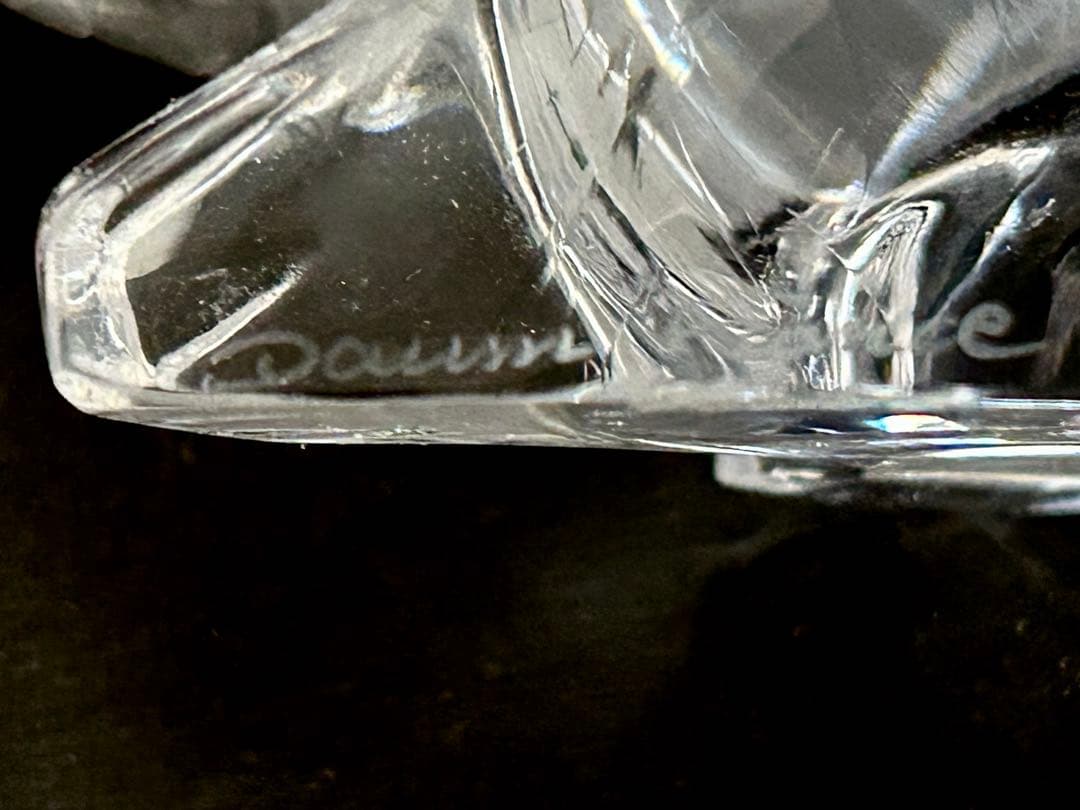 Daum France ドーム クリスタル フィギュリン クリスタル置物 熊置物