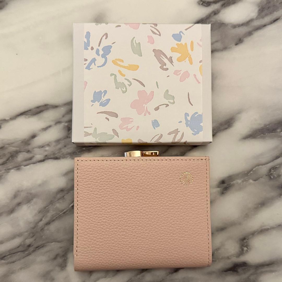 匿名配送】新品 皇居 限定 がま口 二つ折り 財布 ピンク 皇居がま口