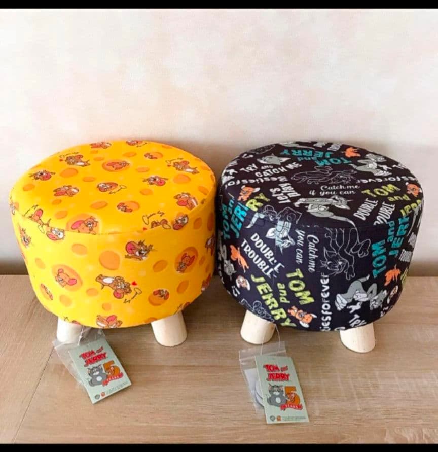 トムとジェリー くつろぎスツール イエロー