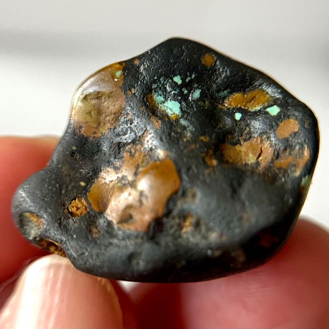 レア ターコイズ カラフル スパイダーウェブ 原石 58.8ct 天然石 鉱物