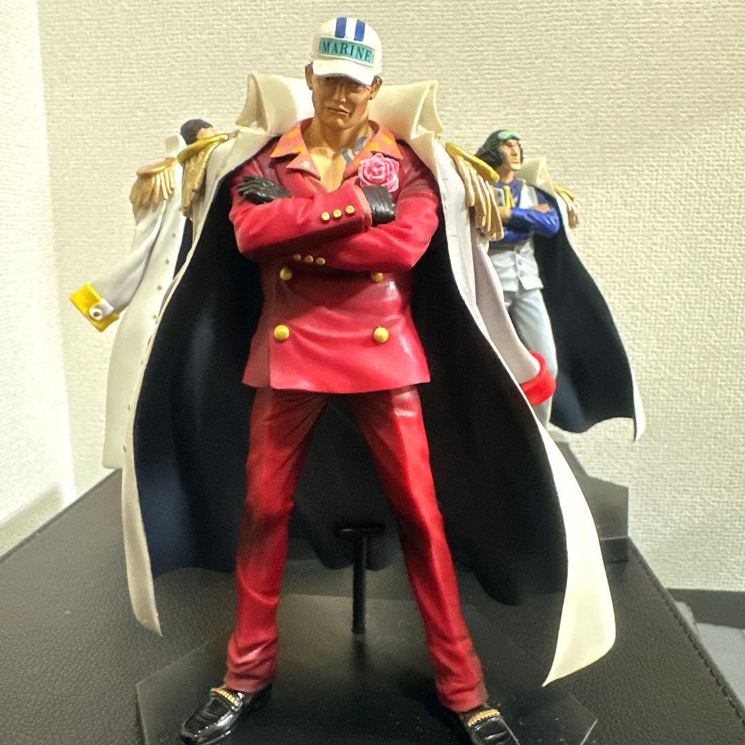 ワンピースDX 海軍フィギュア3体セット赤犬、黄猿、青雉 - メルカリ