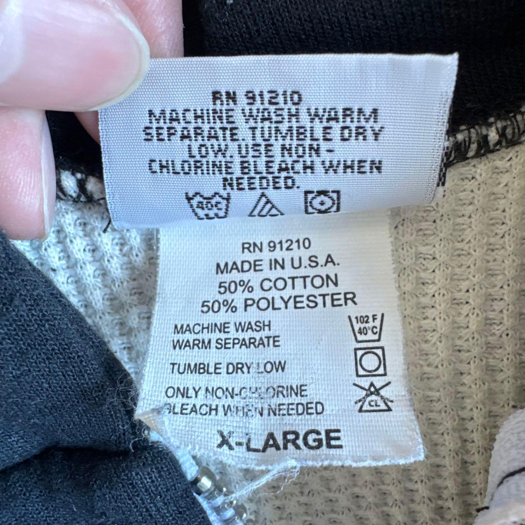 camber サーマルジップパーカー ブラック USA製 ダブルフェイス