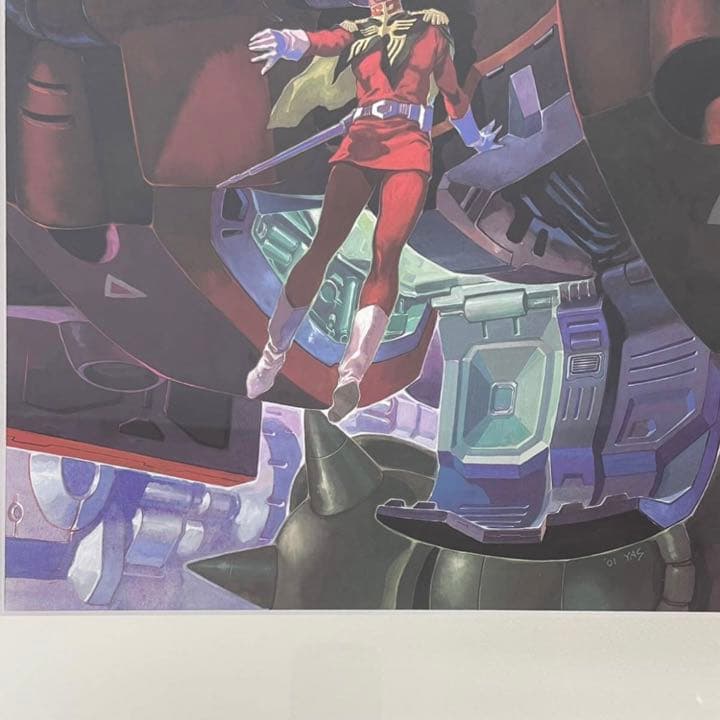 ★573 安彦良和 The origin サイン入 「機動戦士ガンダム」複製原画