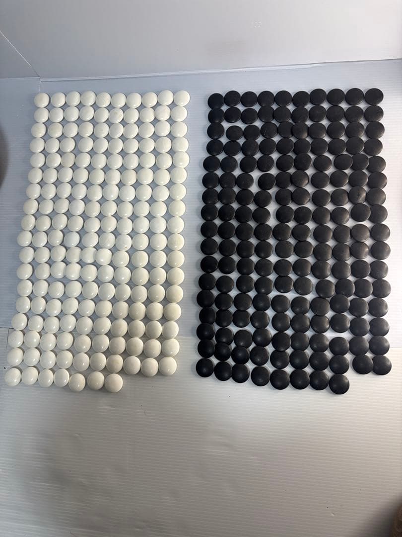 囲碁 碁石 蛤 177個 那智黒 168個 ケース付き　洗浄済み ハマグリ