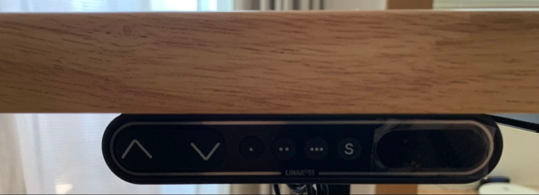 昇降デスク kanademono ラバーウッドナチュラル × スマート電動昇降脚