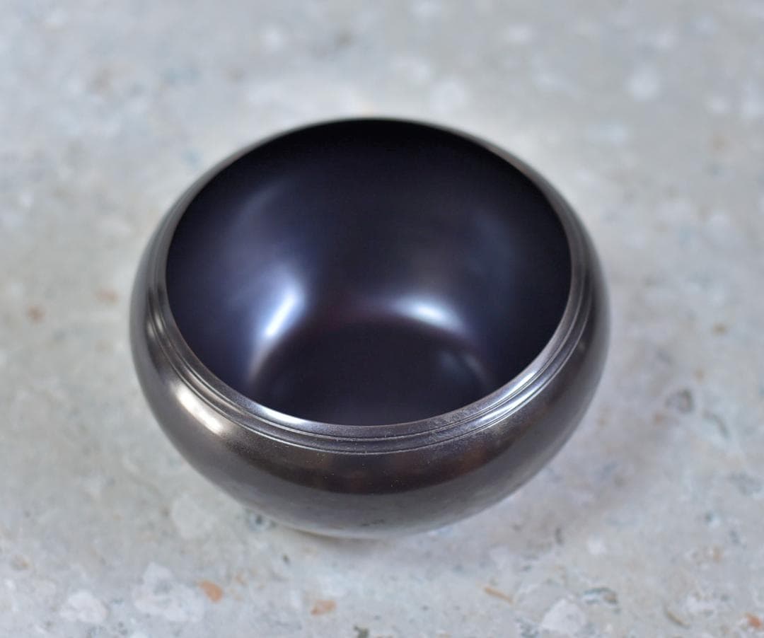 唐銅 陵雲造鉄鉢建水【極上品】 お茶道具/共箱