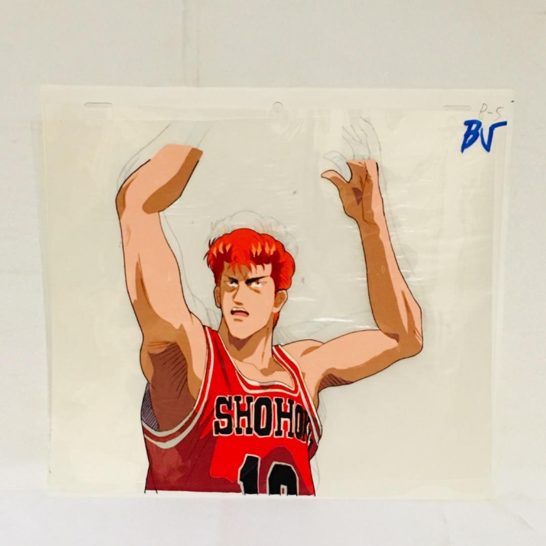 作画記録、撮影指定用紙有 セル画 スラムダンク 赤木（ゴリ） 桜木花道 セット