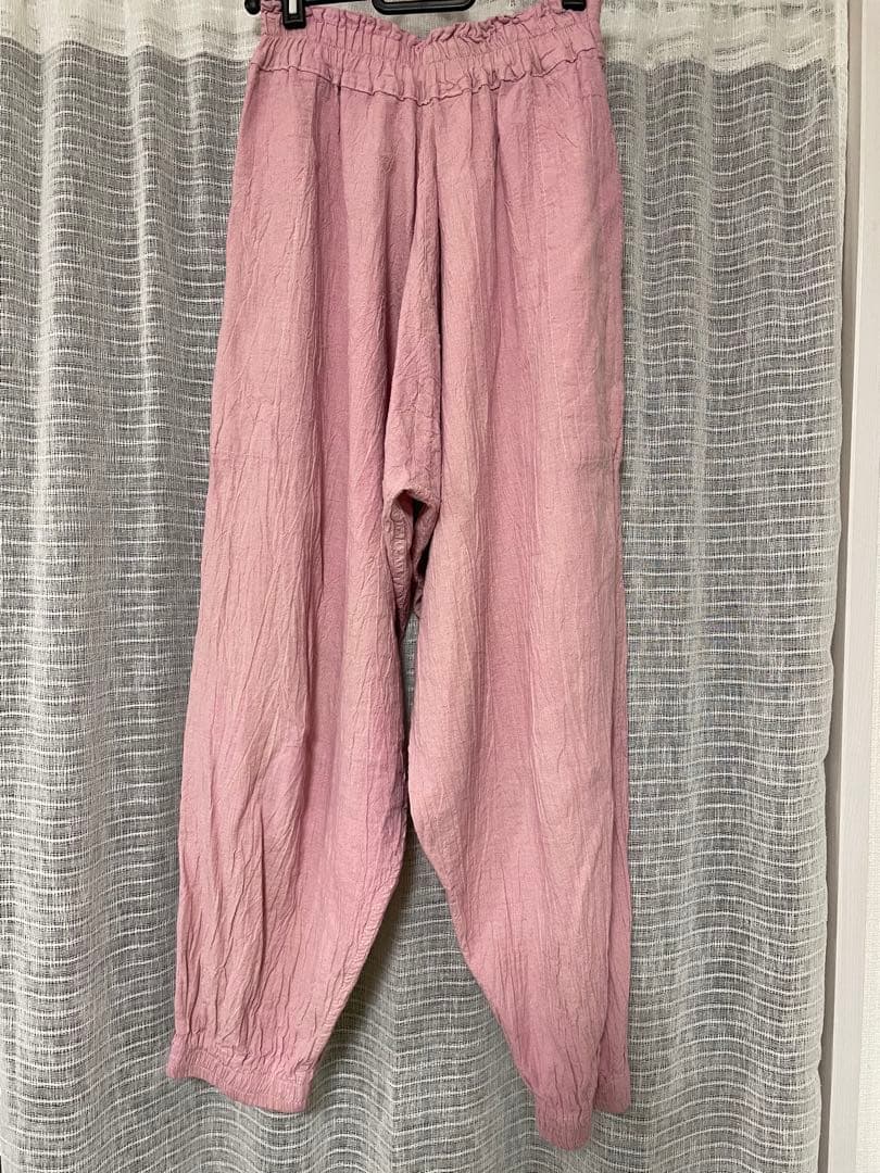 ヂェン先生の日常着　太極拳パンツ　　　　　　　　　Sサイズ　淡いピンク