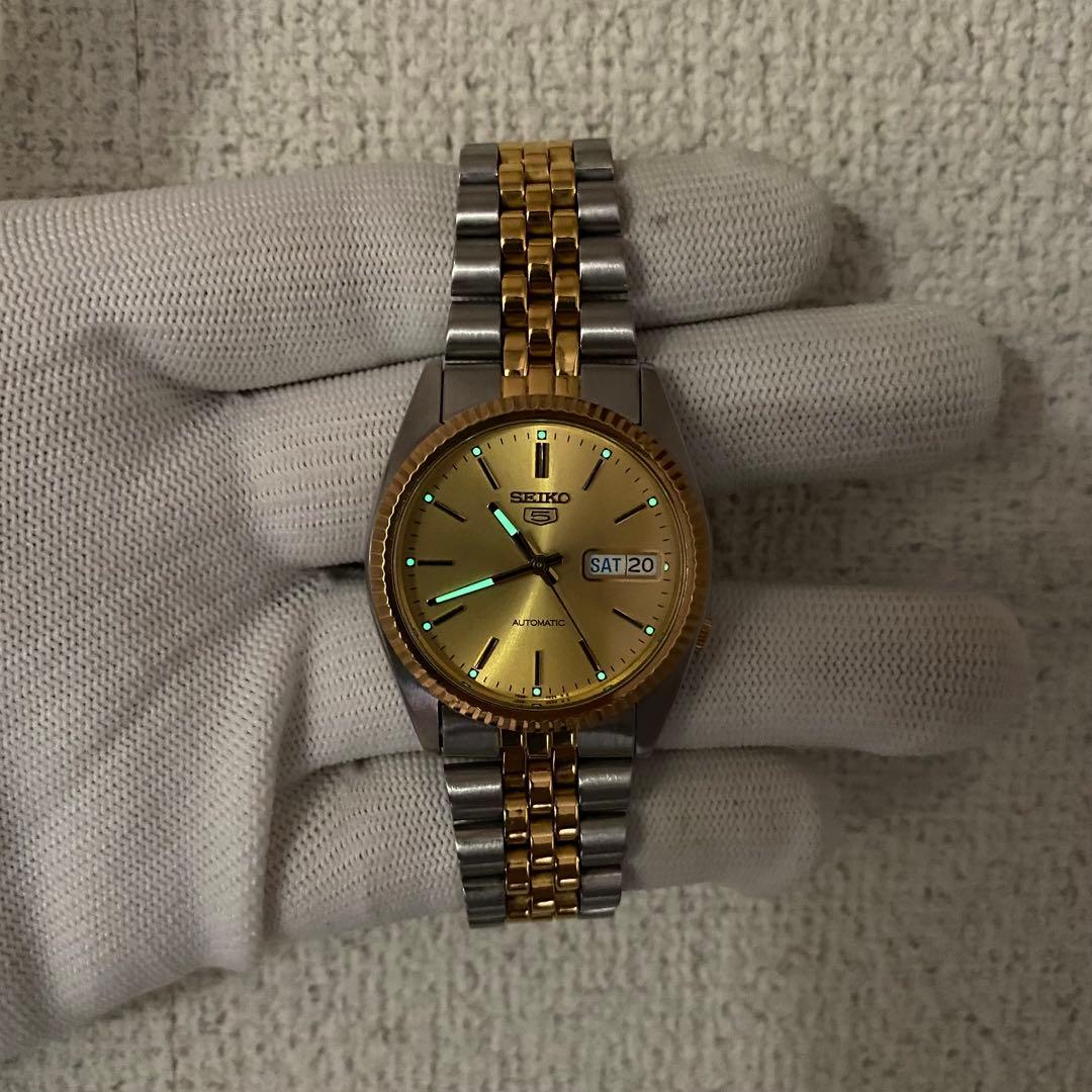 SEIKO 5 自動巻 7s26-3110セイコーファイ。