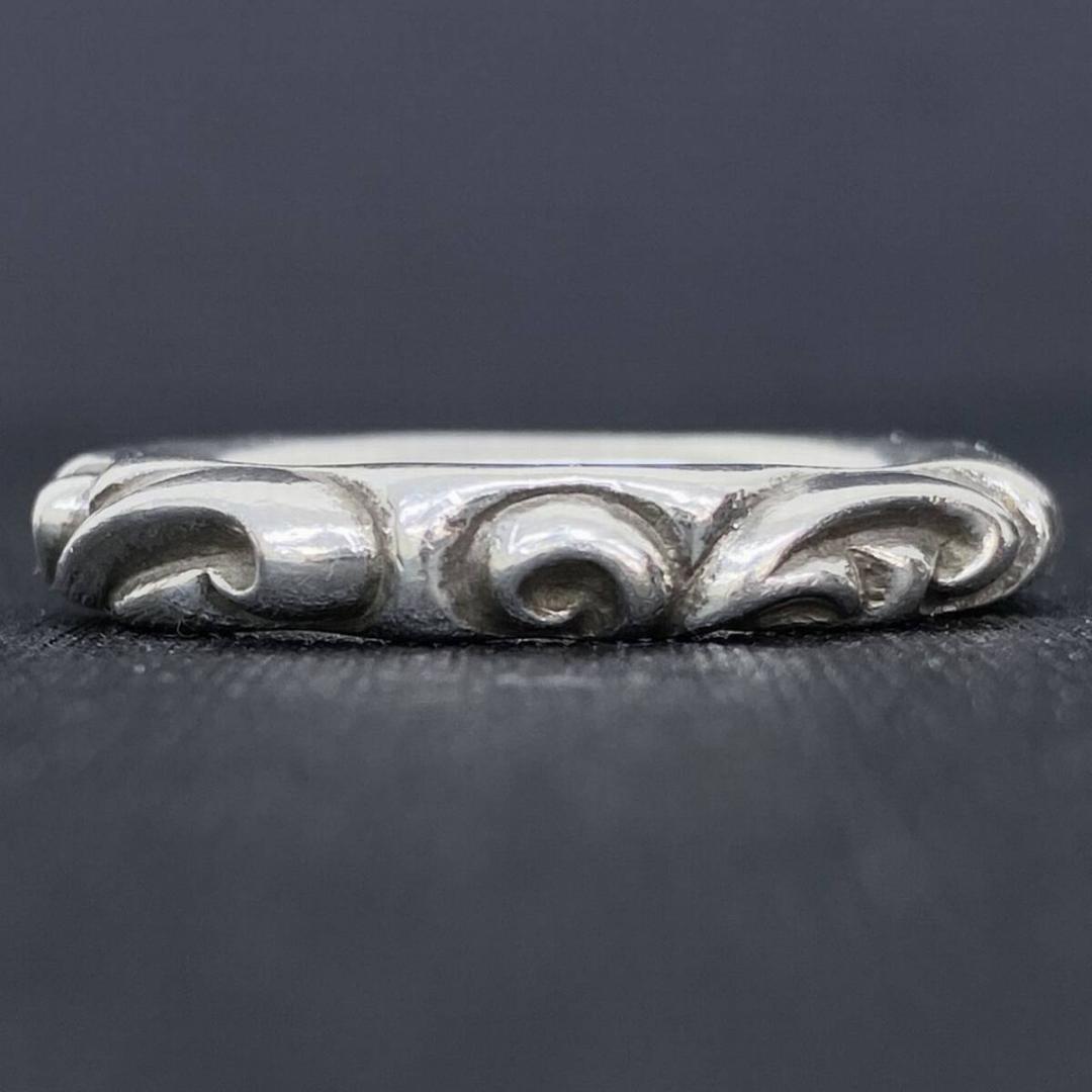 正規品 CHROME HEARTS SCROLLBAND RING 21.5号