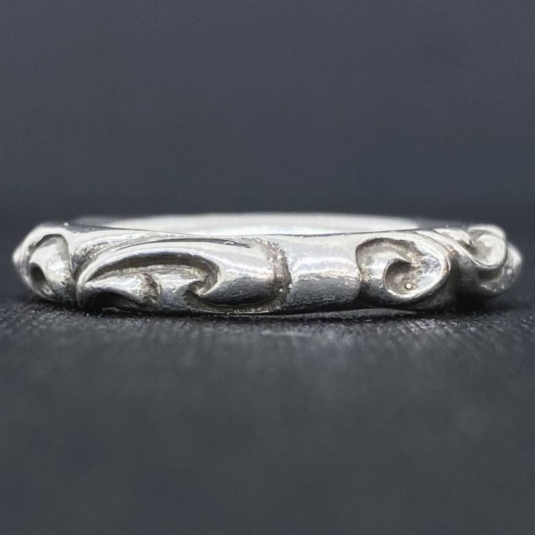 正規品 CHROME HEARTS SCROLLBAND RING 21.5号