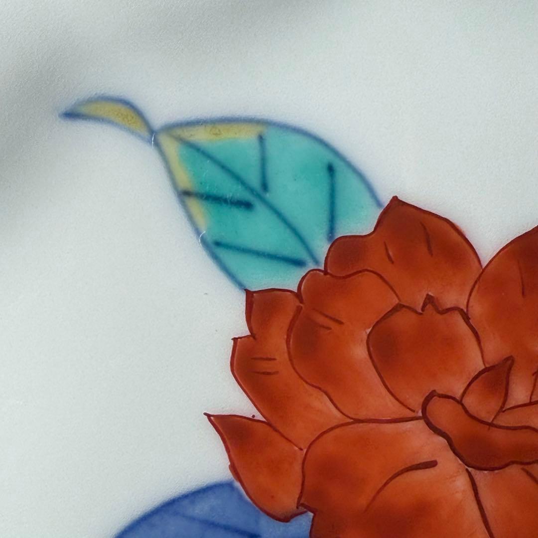 人間国宝 十三代 今泉今右衛門 錦花絵銘々皿 二箱 10