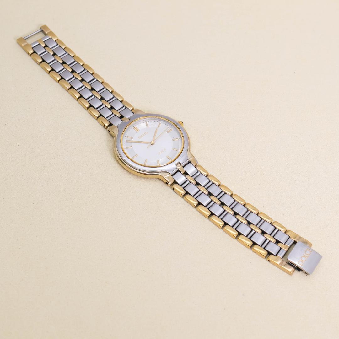 稼働 SEIKO Dolce 腕時計 ゴールド コンビカラー 新品電池 2641