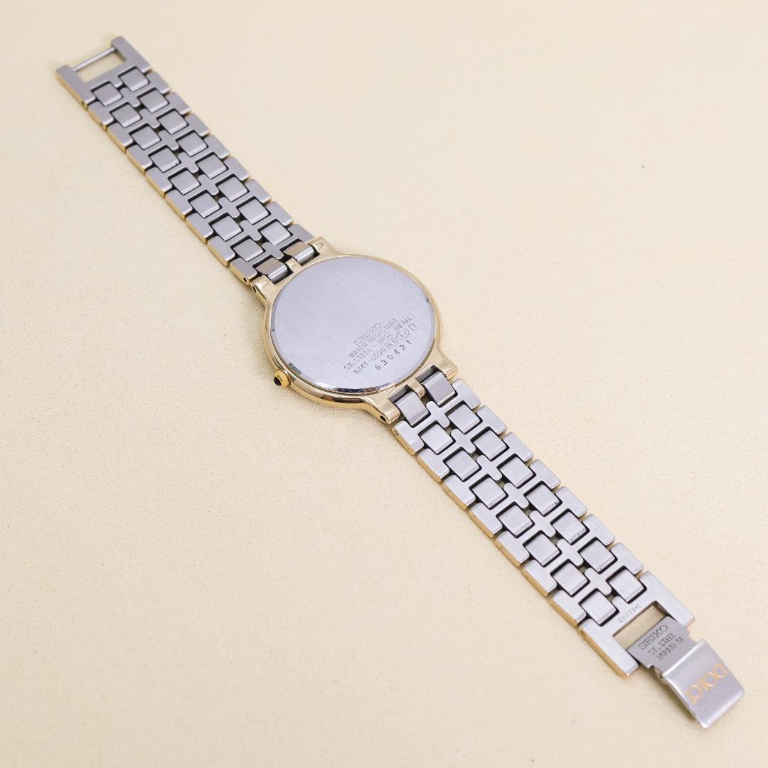 稼働 SEIKO Dolce 腕時計 ゴールド コンビカラー 新品電池 2641
