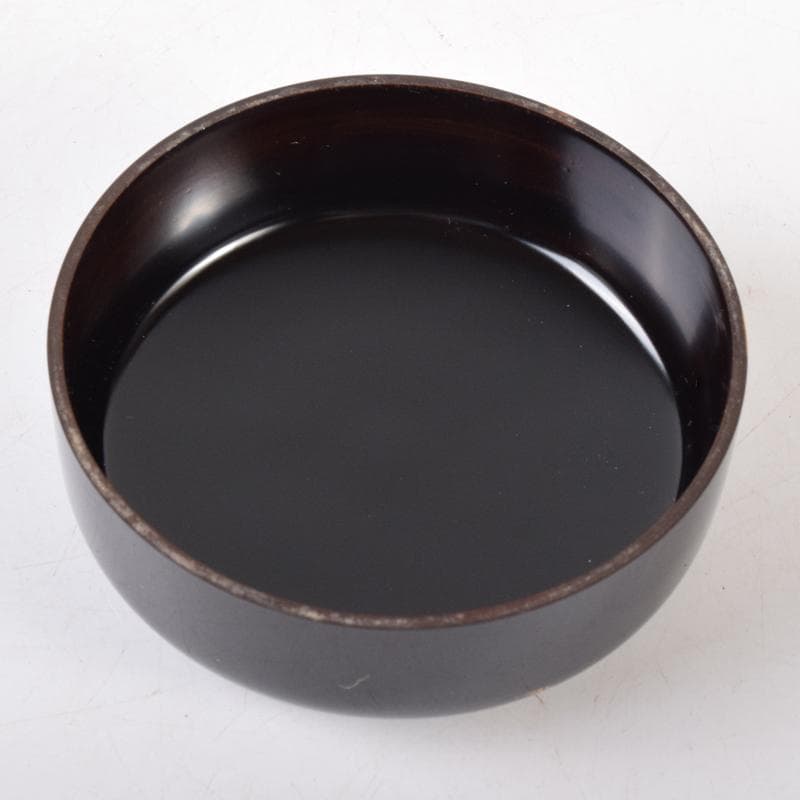 茶道具　漆塗　嘉祥作　松鶴蒔絵　棗　共箱　V　7065