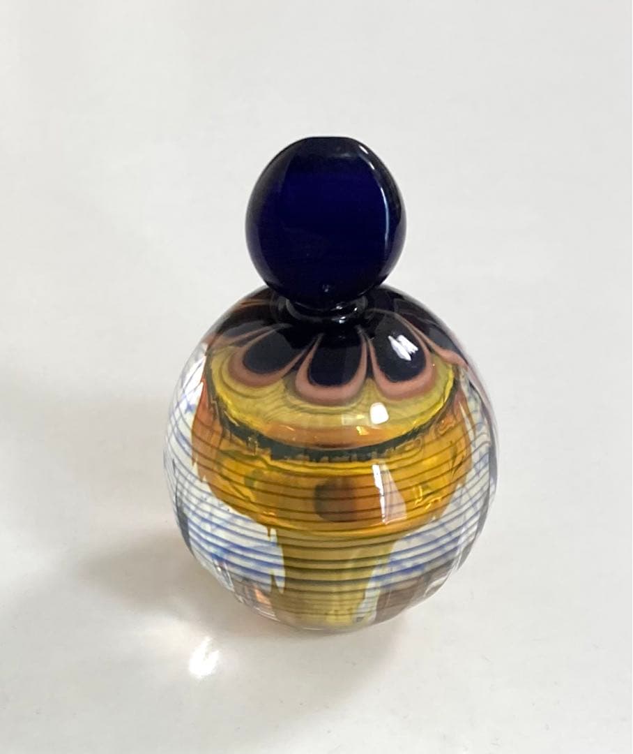 作家物吹きガラスの香水瓶 パフュームボトル