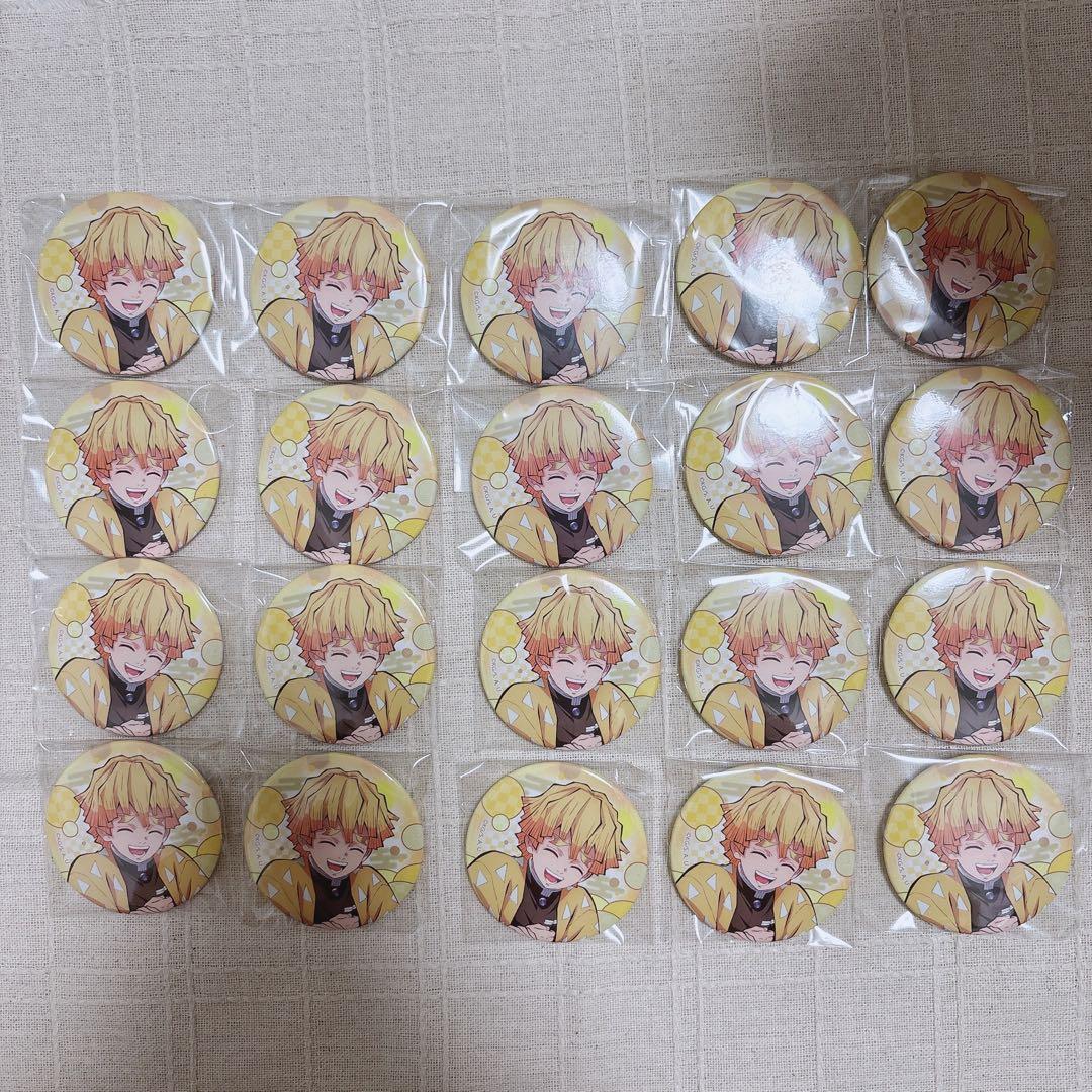 鬼滅の刃 全集中展 キービジュアル 缶バッジ 我妻善逸 100点