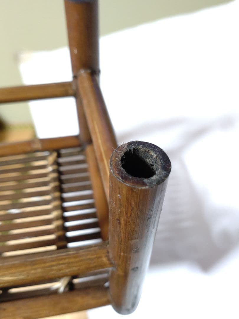 竹細工 椅子 イス 小物置き 花台 チェア レトロ アンティーク ビンテージ