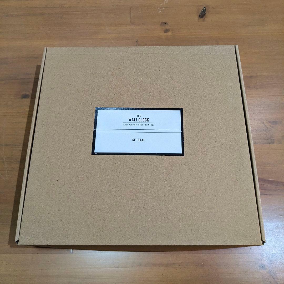 【新品】 インターフォルム ケンピ 掛時計 ウッド製 ポリレジン CL-3931