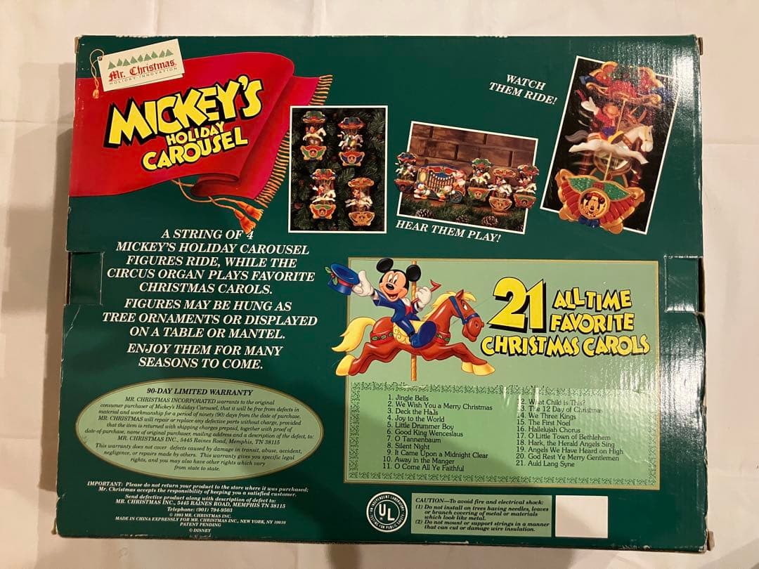 ミッキーホリデーカルーセル Disney ディズニー クリスマスオーナメント