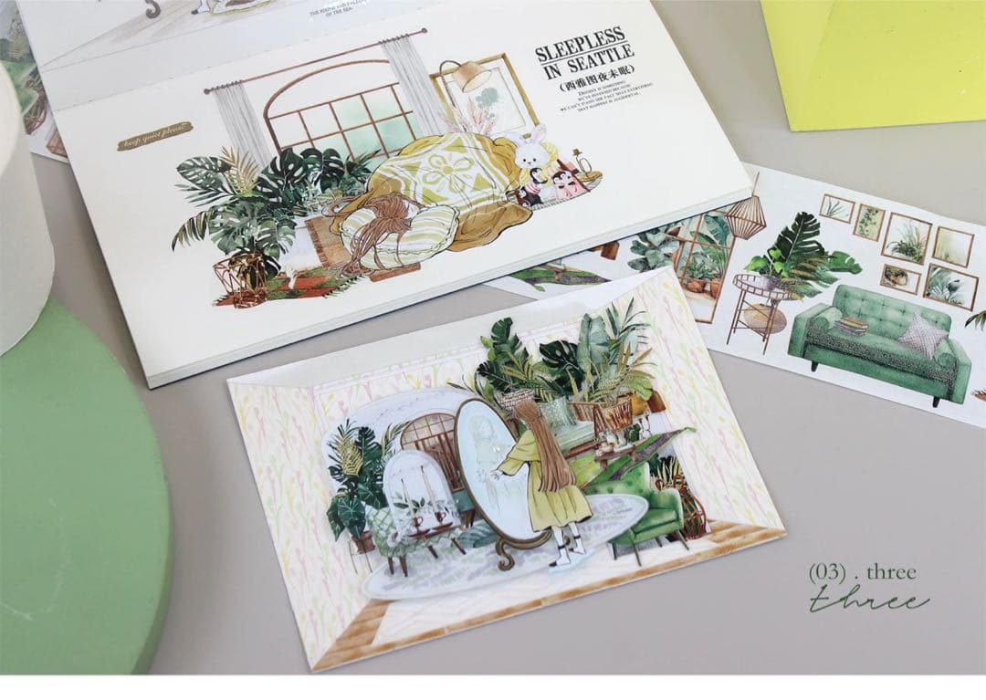 moodtape《温暖之室》海外マスキングテープ　マステ 【2344】