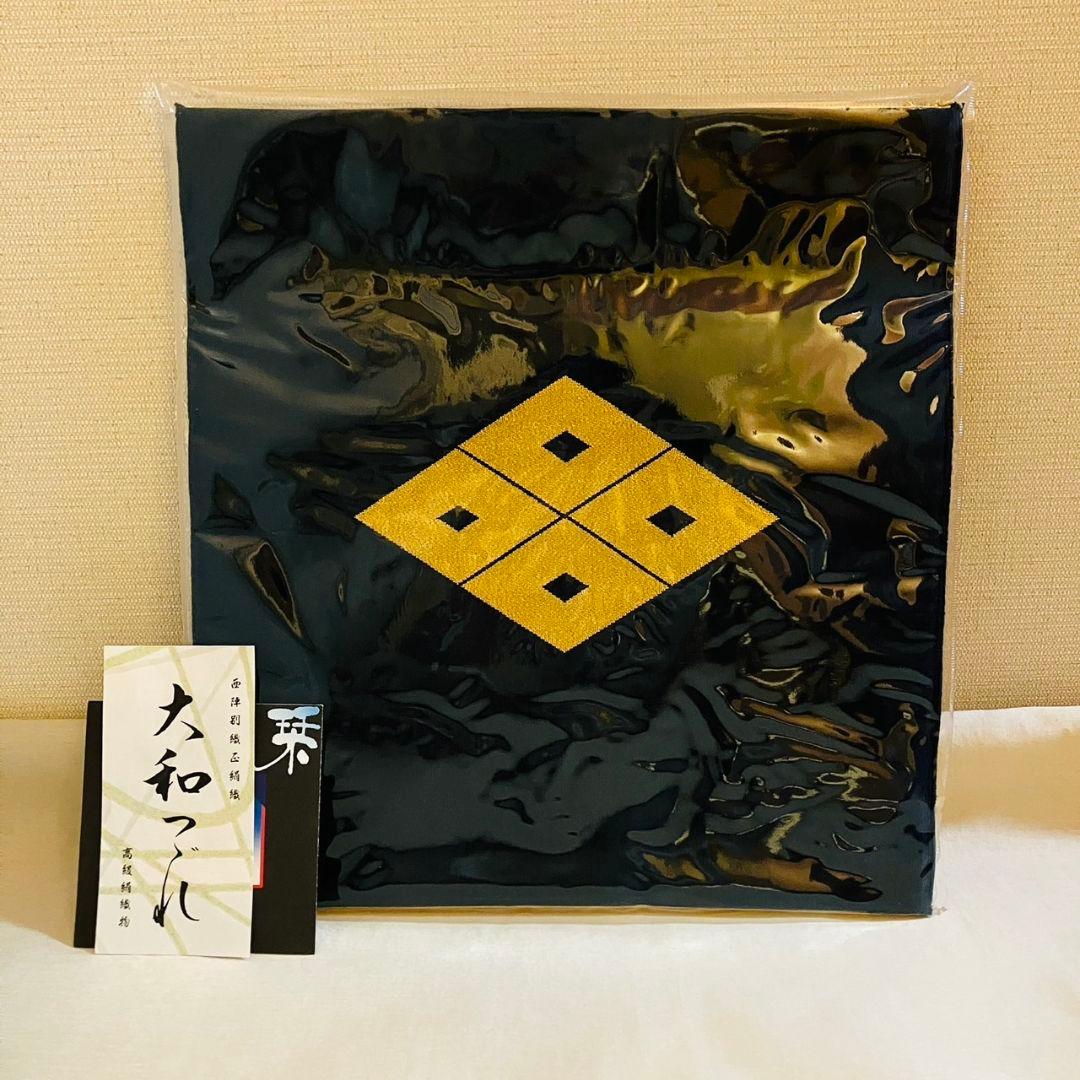 越前塗 広蓋 家紋 袱紗とトレーのセット