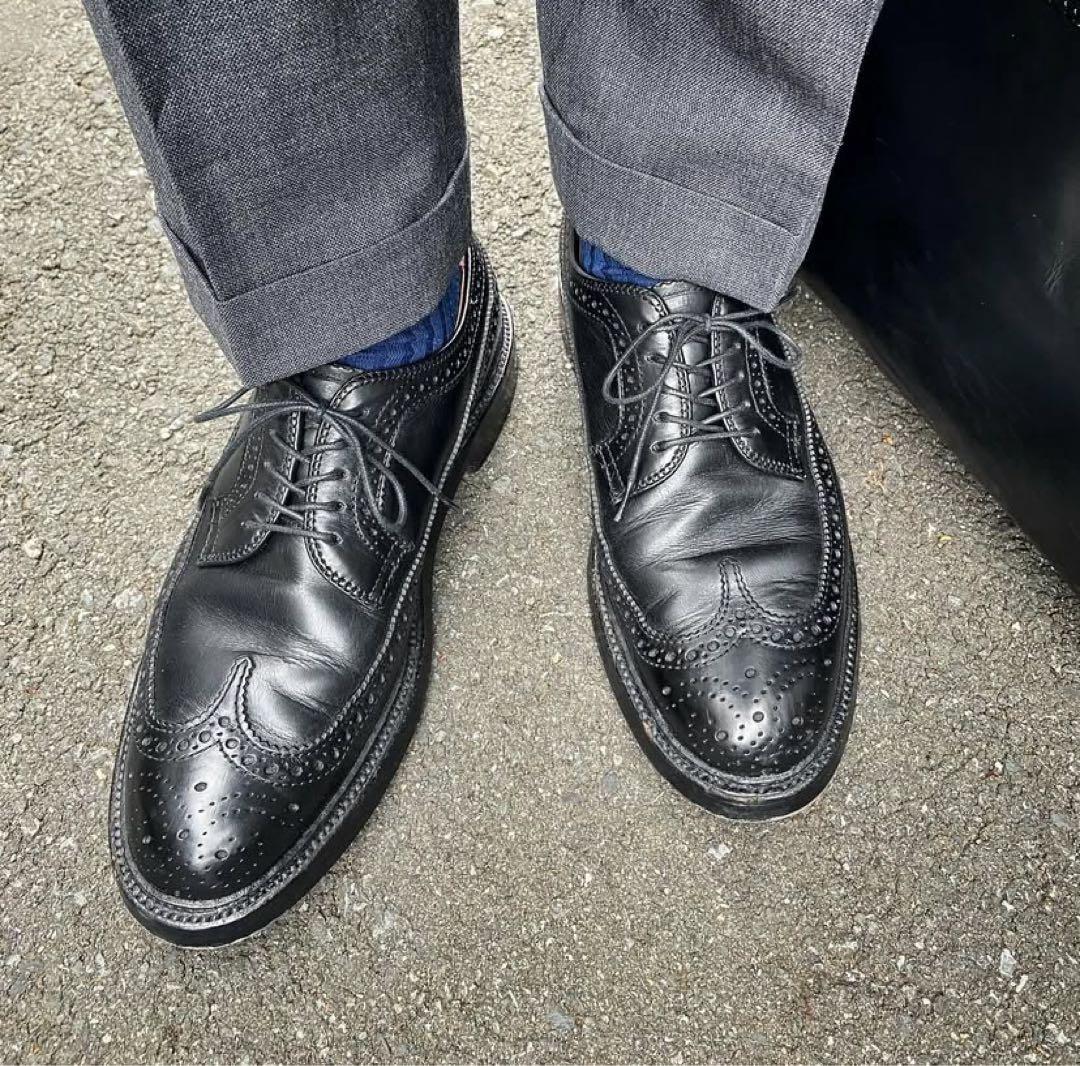 Alden オールデン クロムエクセル ロングウィングチップ 6.5D ブラック