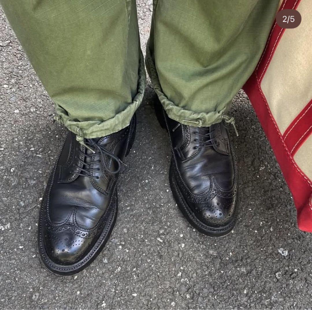 Alden オールデン クロムエクセル ロングウィングチップ 6.5D ブラック