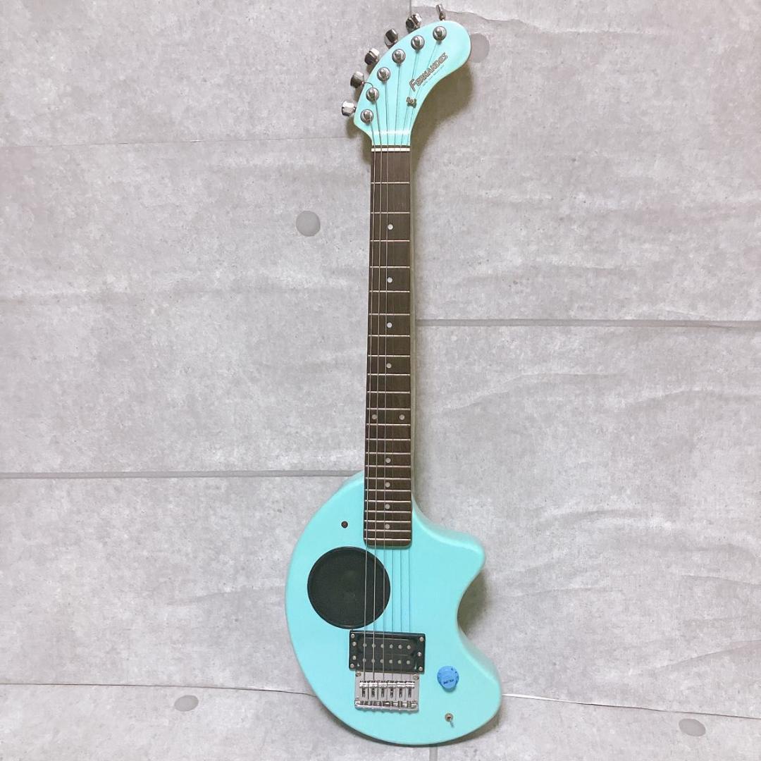 フェルナンデス ZO-3 エレキギター ライトブルー アンプスピーカー内蔵 美品
