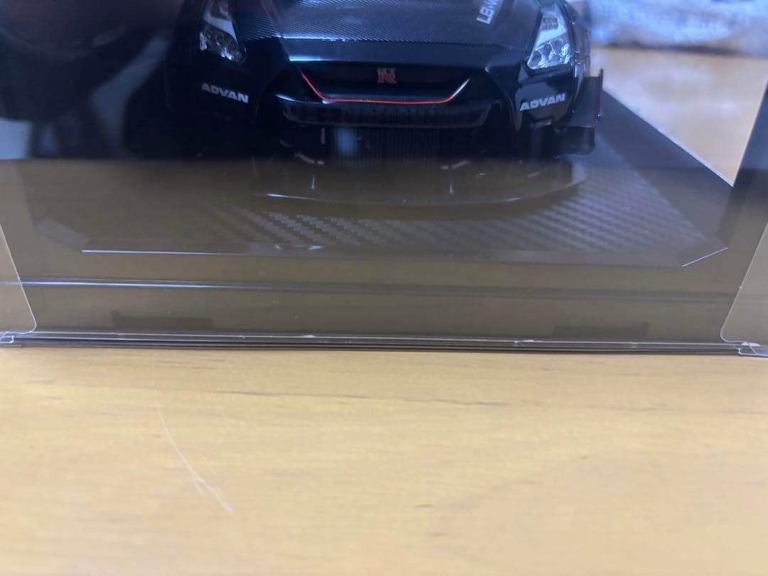 ミニカー LB-WORKSNissanGT-R R35type 2 Black / Red