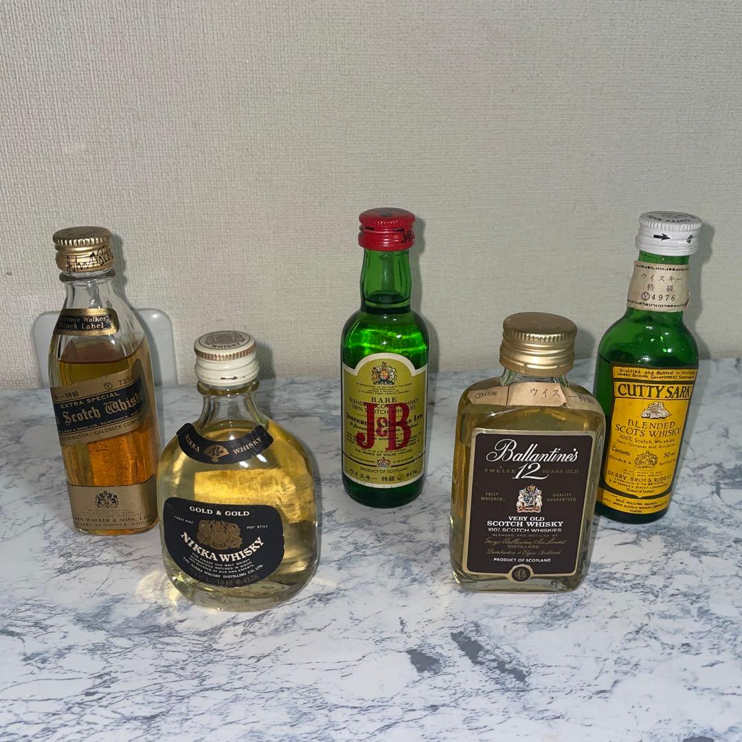 ウイスキーミニチュアボトル5本セット 古酒スコッチミニ - メルカリ