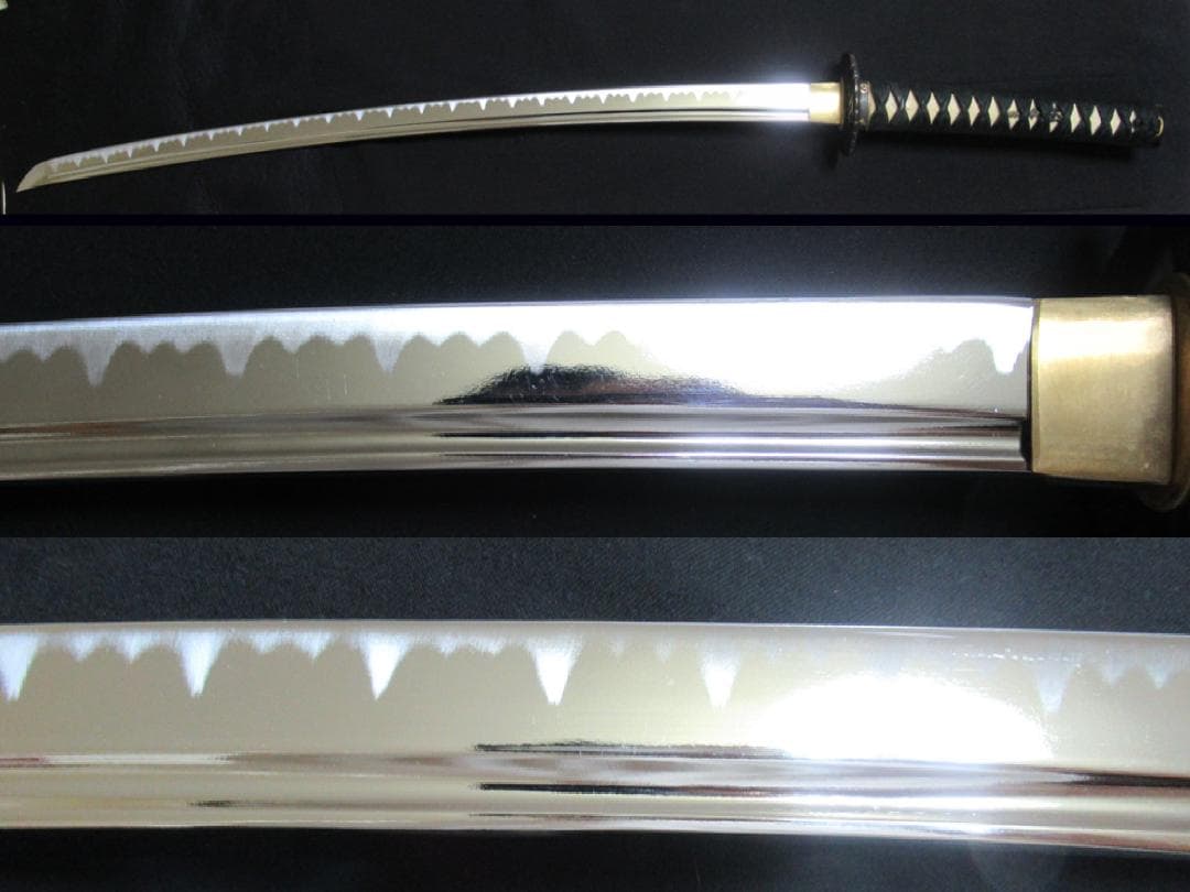 模造刀 【竹中半兵衛 家紋 真剣拵え】居合刀 71.7ｃｍ 美術刀