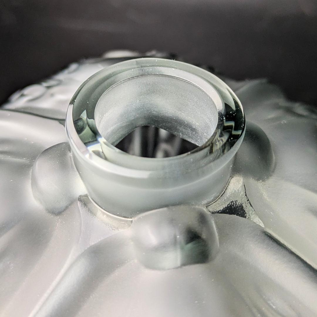 魔法のようなブルーグレー☆ラリック ミラベル かぼちゃ 13㎝ 香水瓶