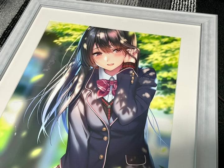 はにかみ彼女 水澄華実 ピロ水先生直筆サイン入り 複製原画