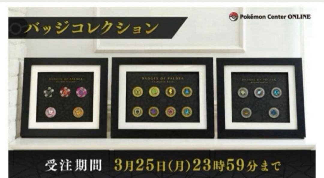 【受注生産】バッジコレクション　3点セット　新品未開封　ポケモン ポケモンバッジコレクション3点セット ポケモンバッジコレクション3点
