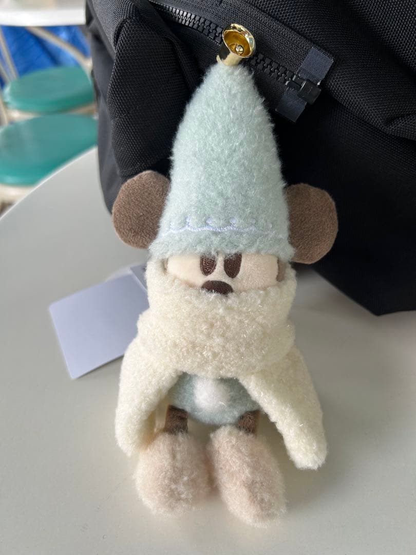 ディズニー リルリンリン 水色 ぬいぐるみバッチ チャーム