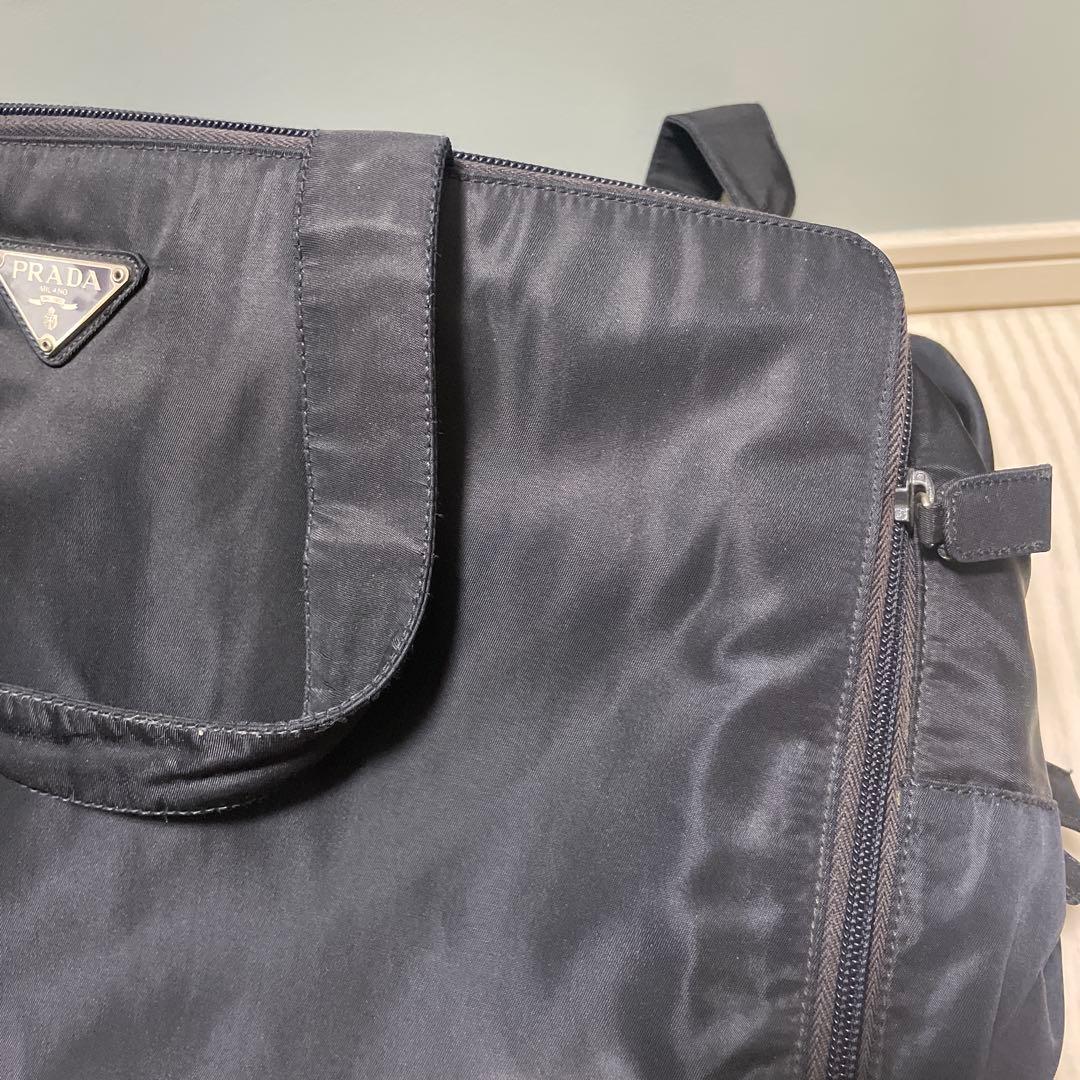 PRADA ボストンバッグ ネイビー 濃紺