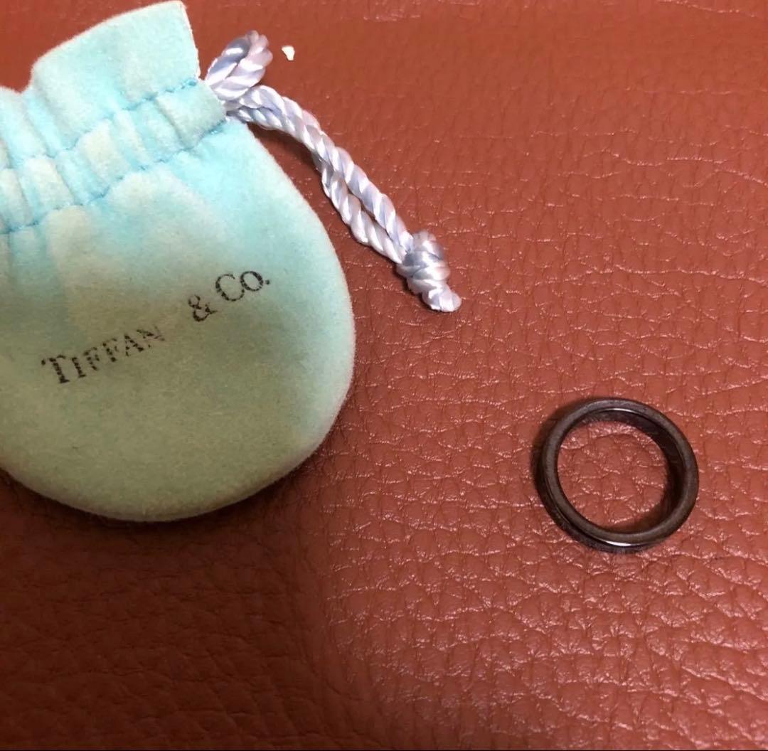 TIFFANY&CO. ティファニー 1837 チタン ナローリング ブラック
