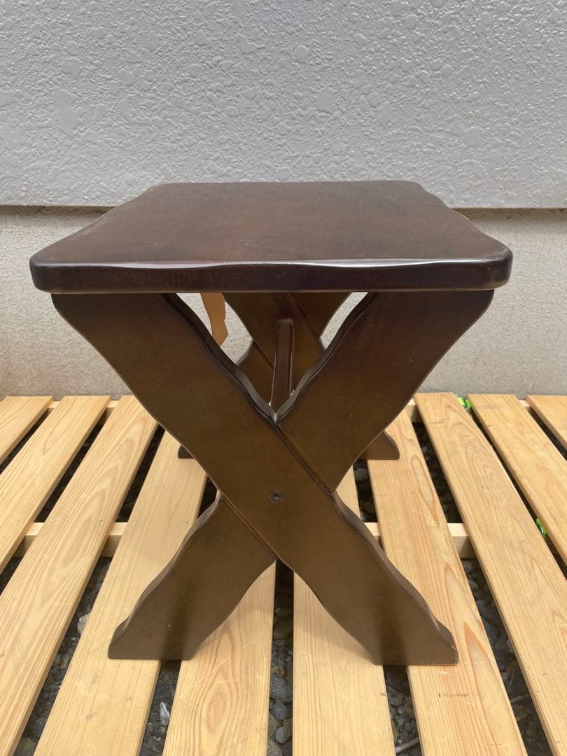 カリモク家具　ルスティック　スツール　椅子　サイドテーブル