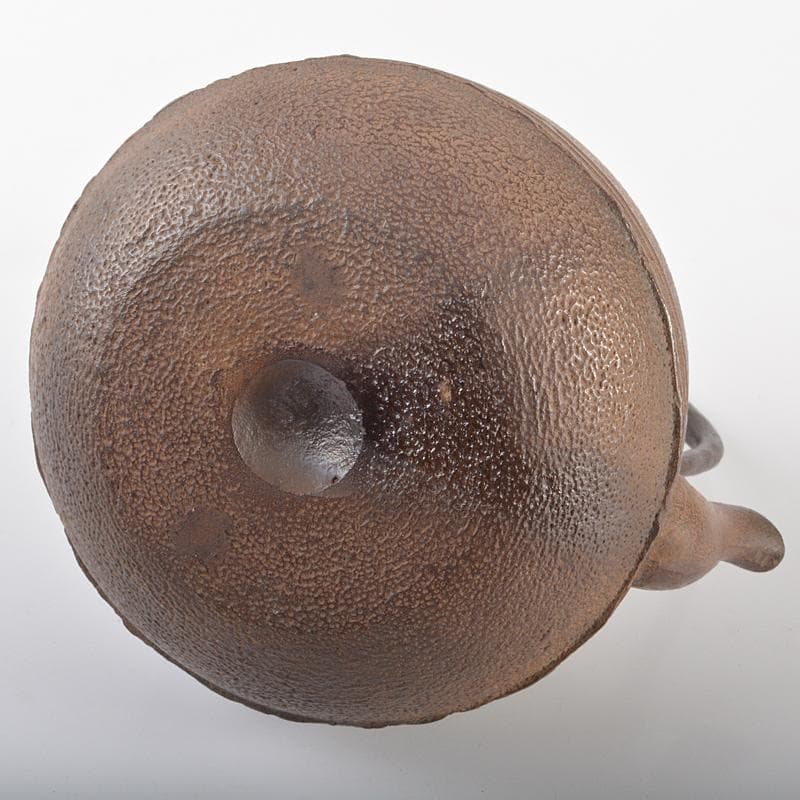 煎茶道具　正寿堂造 　萬代屋　鉄瓶　鉄釜　共箱　D　R6531