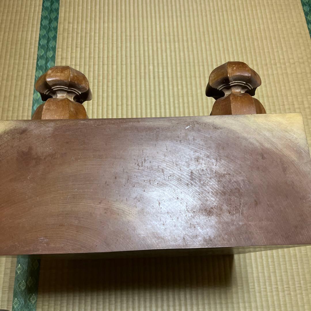 高級囲碁盤 碁石セット 脚付き ヘソ有り　蛤碁石