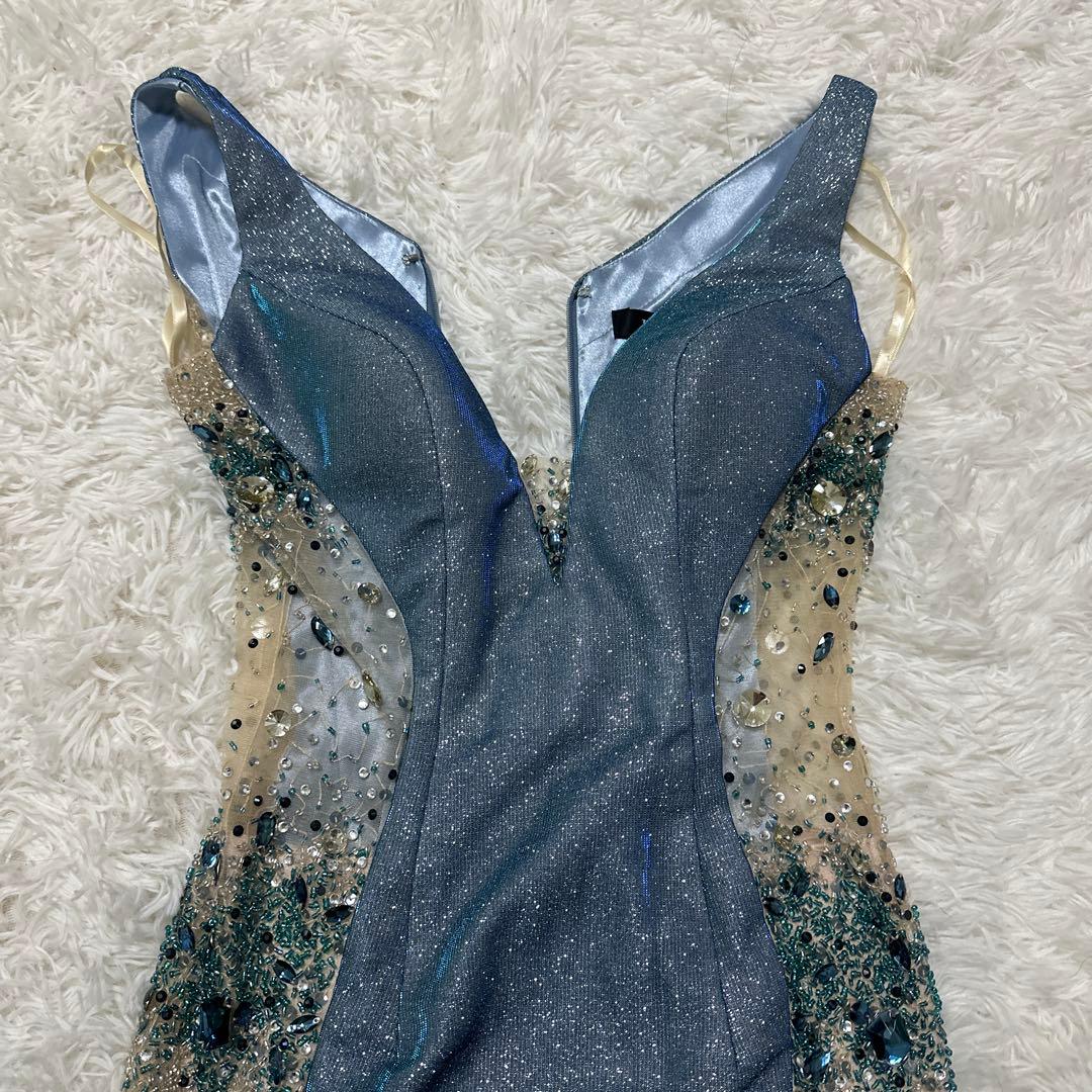 イルマ　IRMA ビーズ装飾 Vネックナイトドレス　キャバ