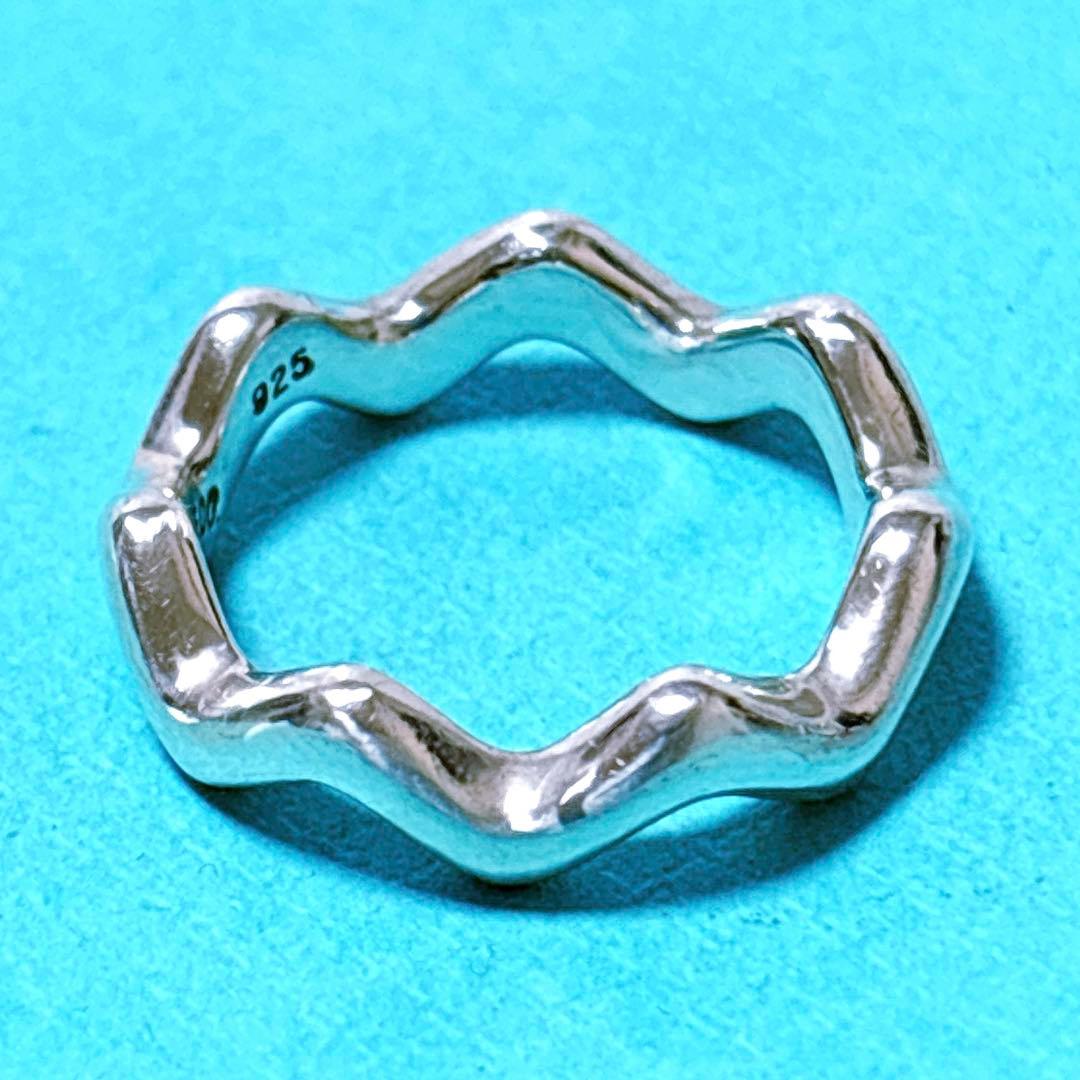 【美品】14号 ティファニー ジグザグ パロマピカソ ウェーブ リング