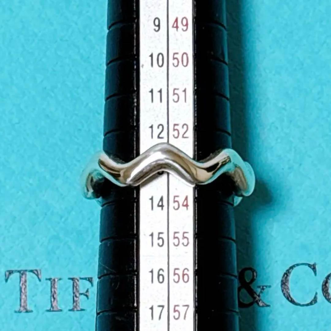 【美品】14号 ティファニー ジグザグ パロマピカソ ウェーブ リング