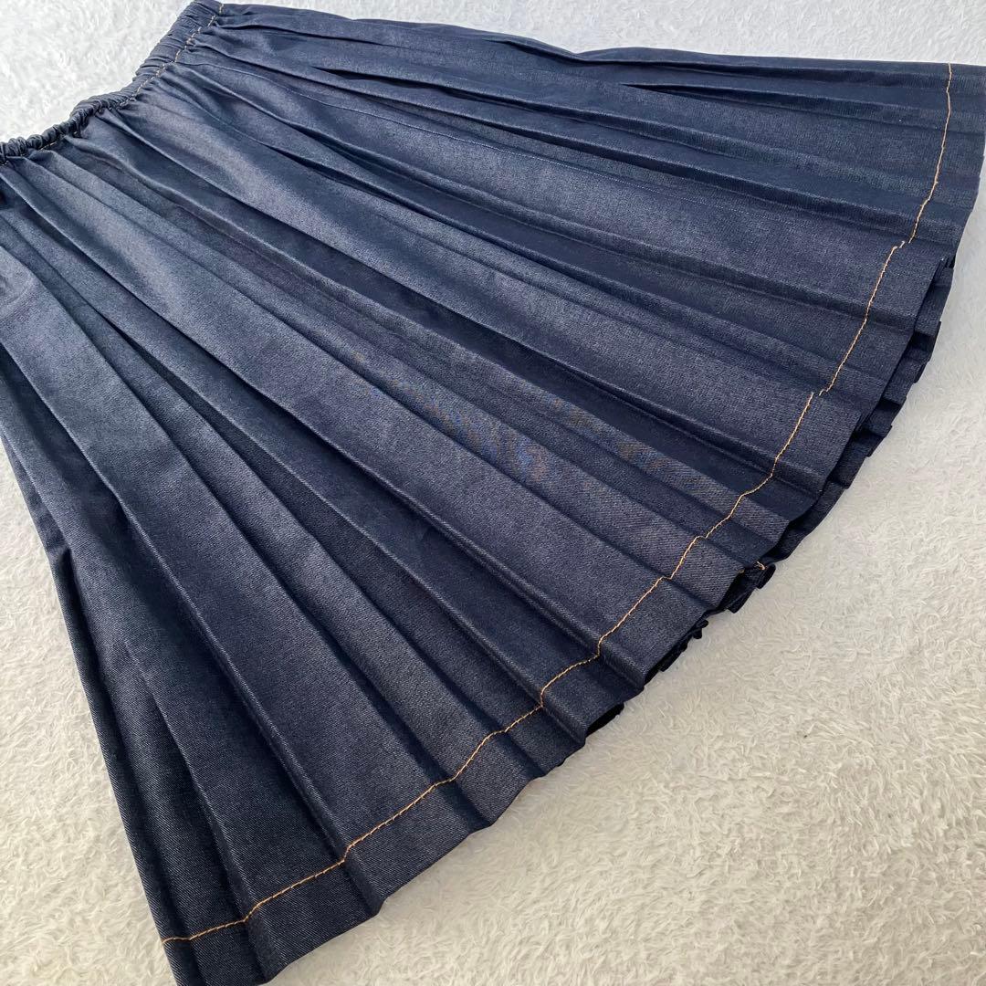 tricot comme des garcons デニム プリーツ スカート