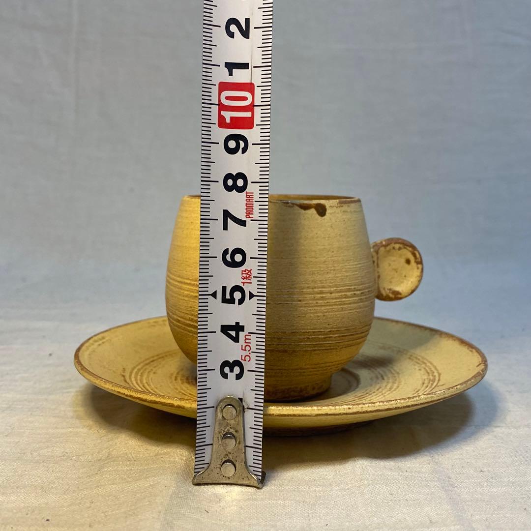 黄瀬戸 瀬戸焼 カップ&ソーサー コーヒー 紅茶 小川欣二 5客