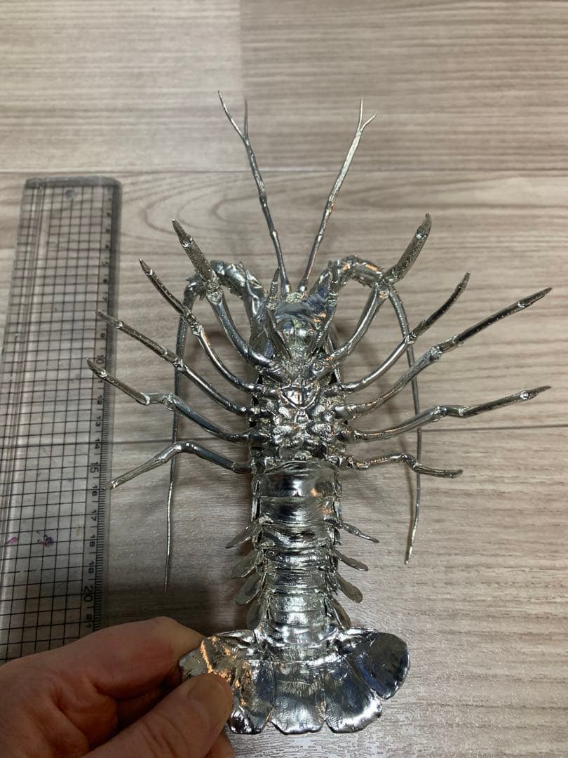 鰯金属化 イワシ金属化 イセエビ 伊勢海老 作品 フィギュア 置物 工芸
